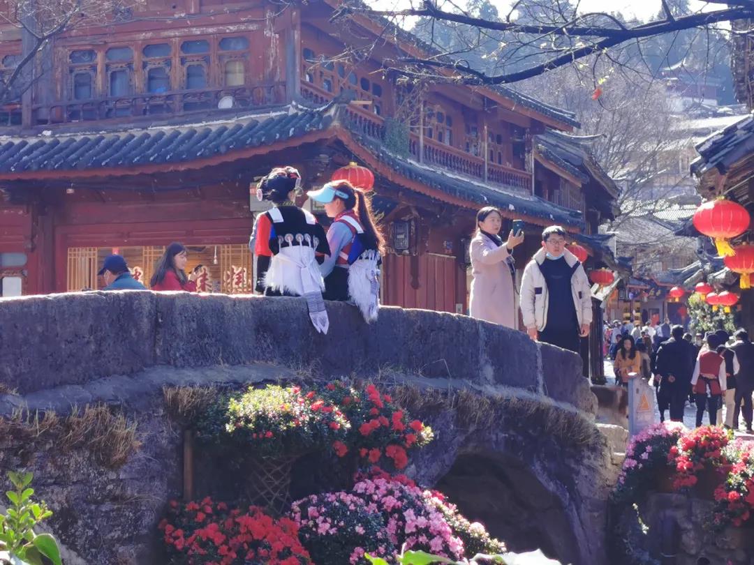 來麗江古城，感受花團錦簇、欣欣向榮